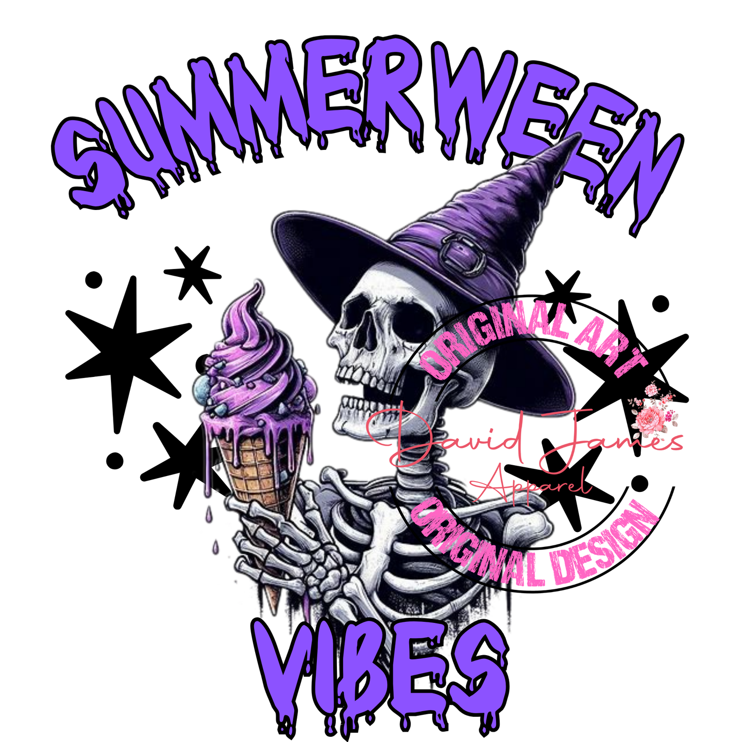 DIGITAL DOWNLOAD PNG | Summerween Vibes, stars | Summerween