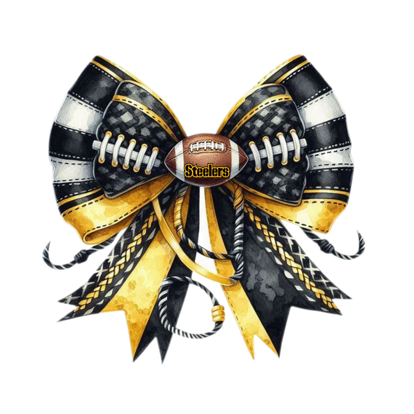 DIGITAL DOWNLOAD PNG | Game Day Yellow and Black Steelers | football | set of 2 images