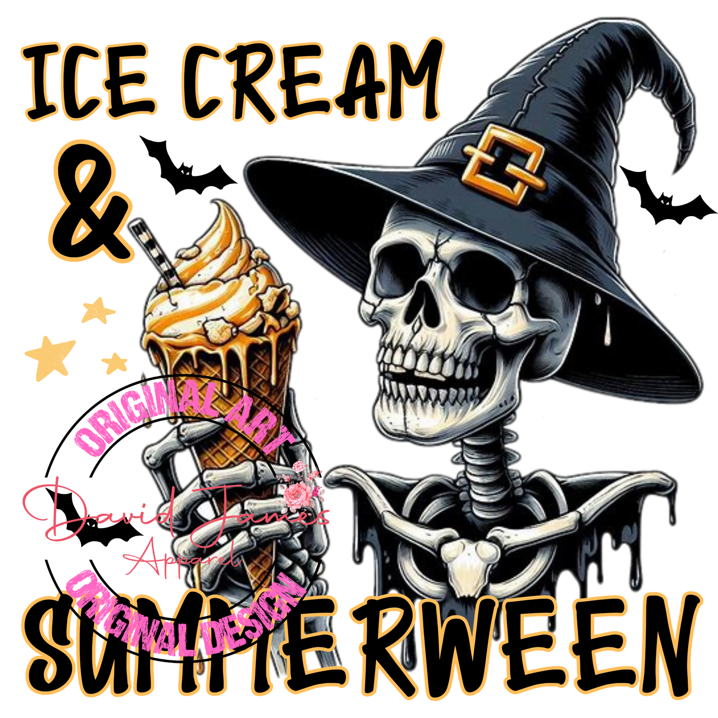 DIGITAL DOWNLOAD PNG | Ice cream and Summerween | Summerween