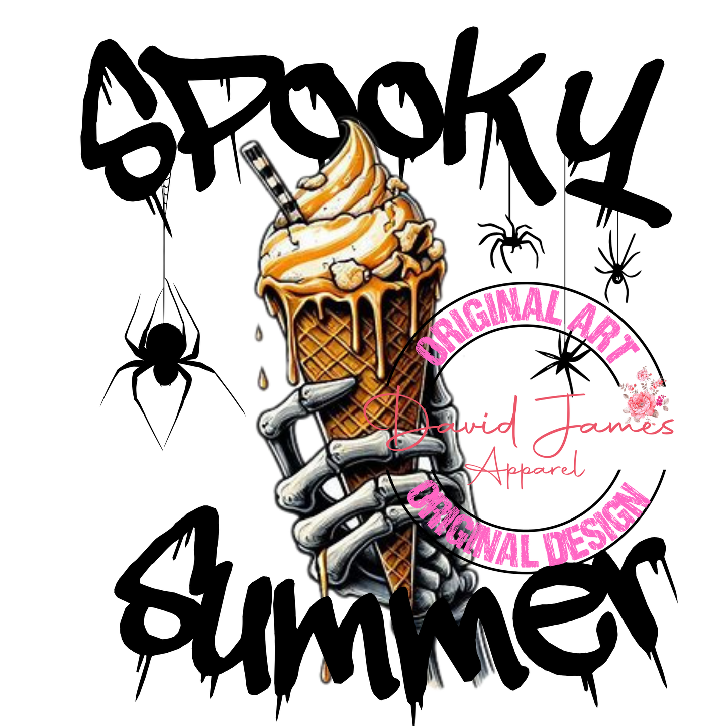 DIGITAL DOWNLOAD PNG | Spooky summer, ice cream cone | Summerween