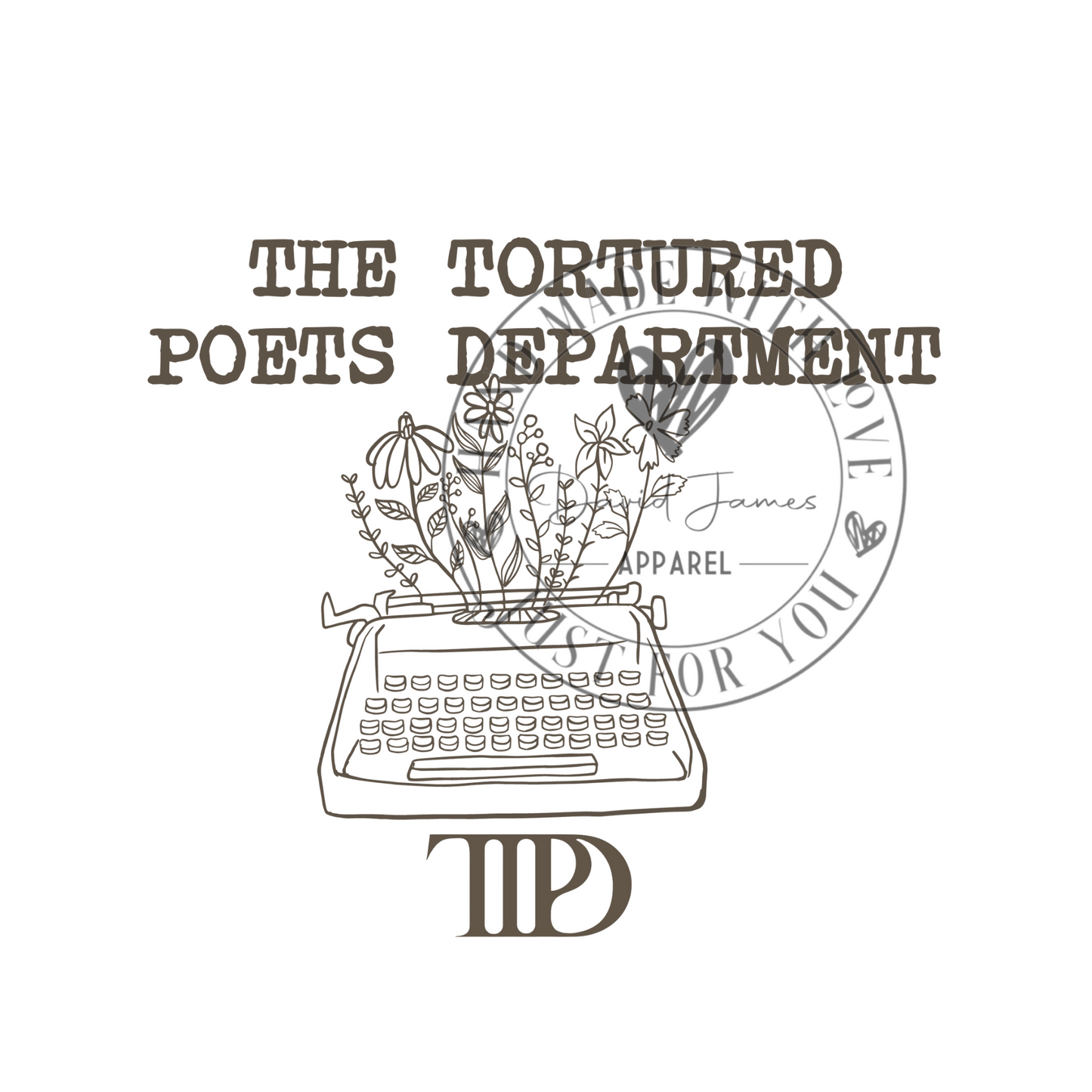 DIGITAL DOWNLOAD PNG | TTPD | Typewriter with flowers