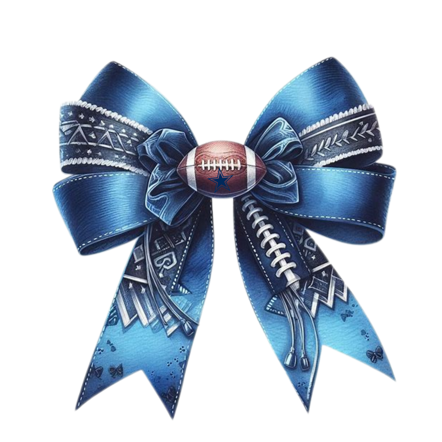 DIGITAL DOWNLOAD PNG | Game Day Blues Cowboy | football | set of 2 images