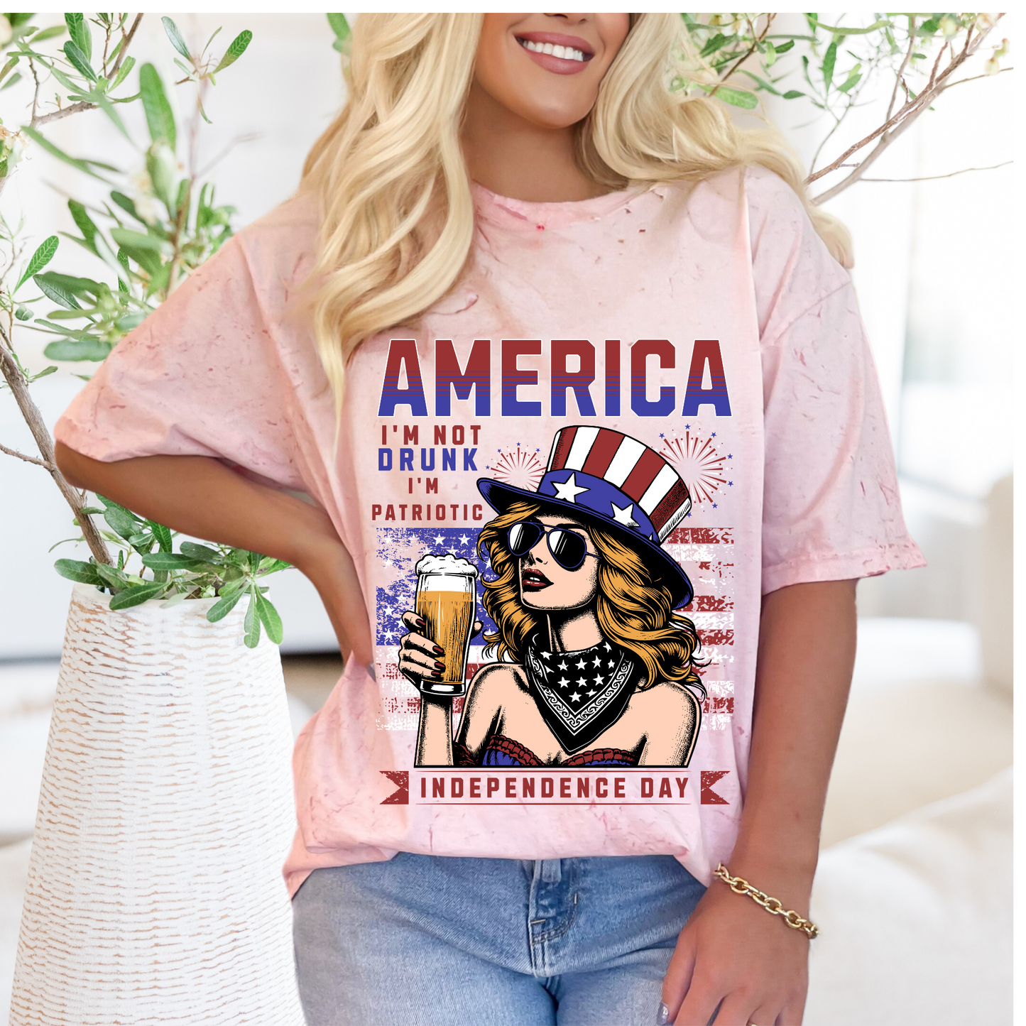 America | I'm not drunk I'm Patriotic | Fourth of July | Direct to film transfer