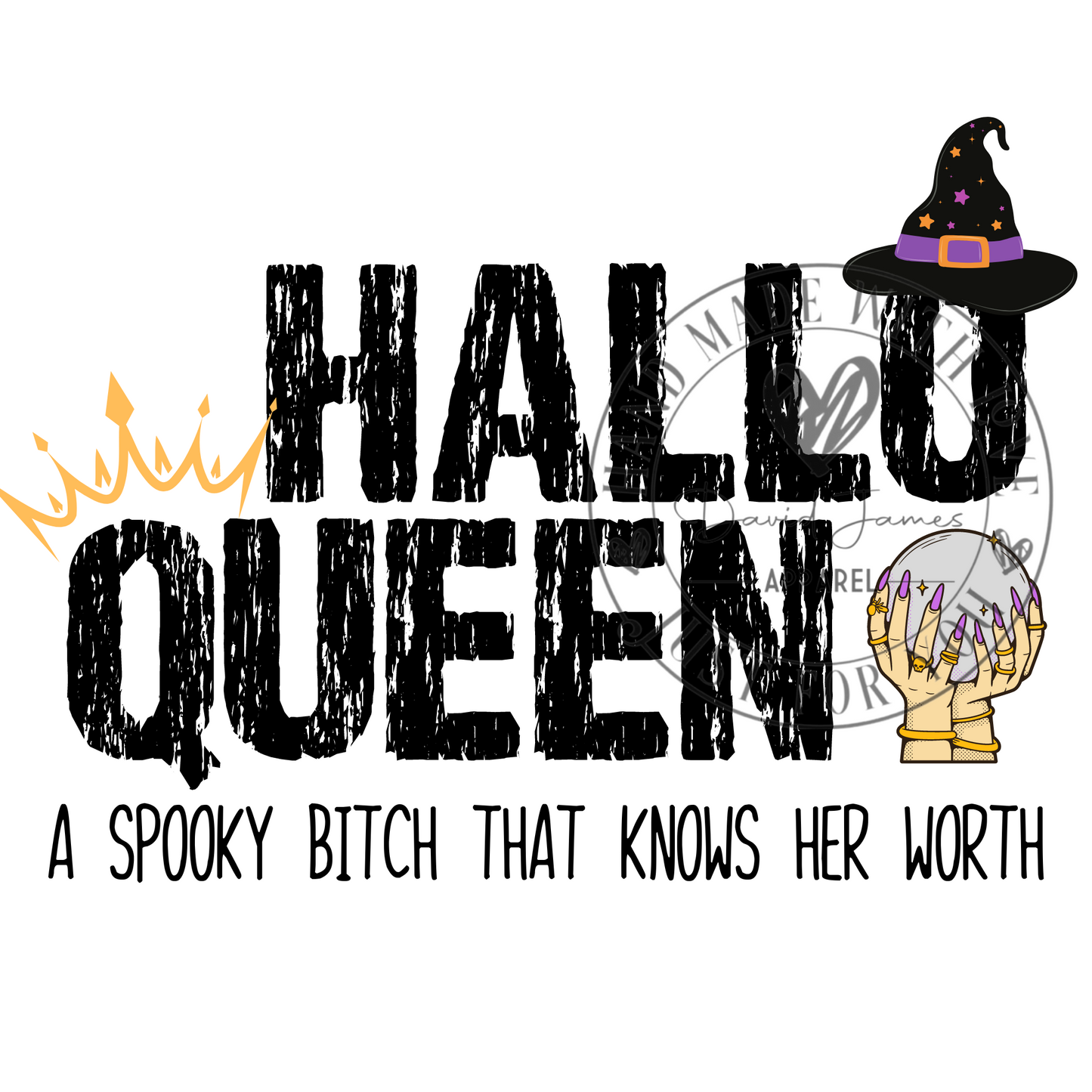 DIGITAL DOWNLOAD PNG |Hallo Queen A spooky Bitch that knows her worth