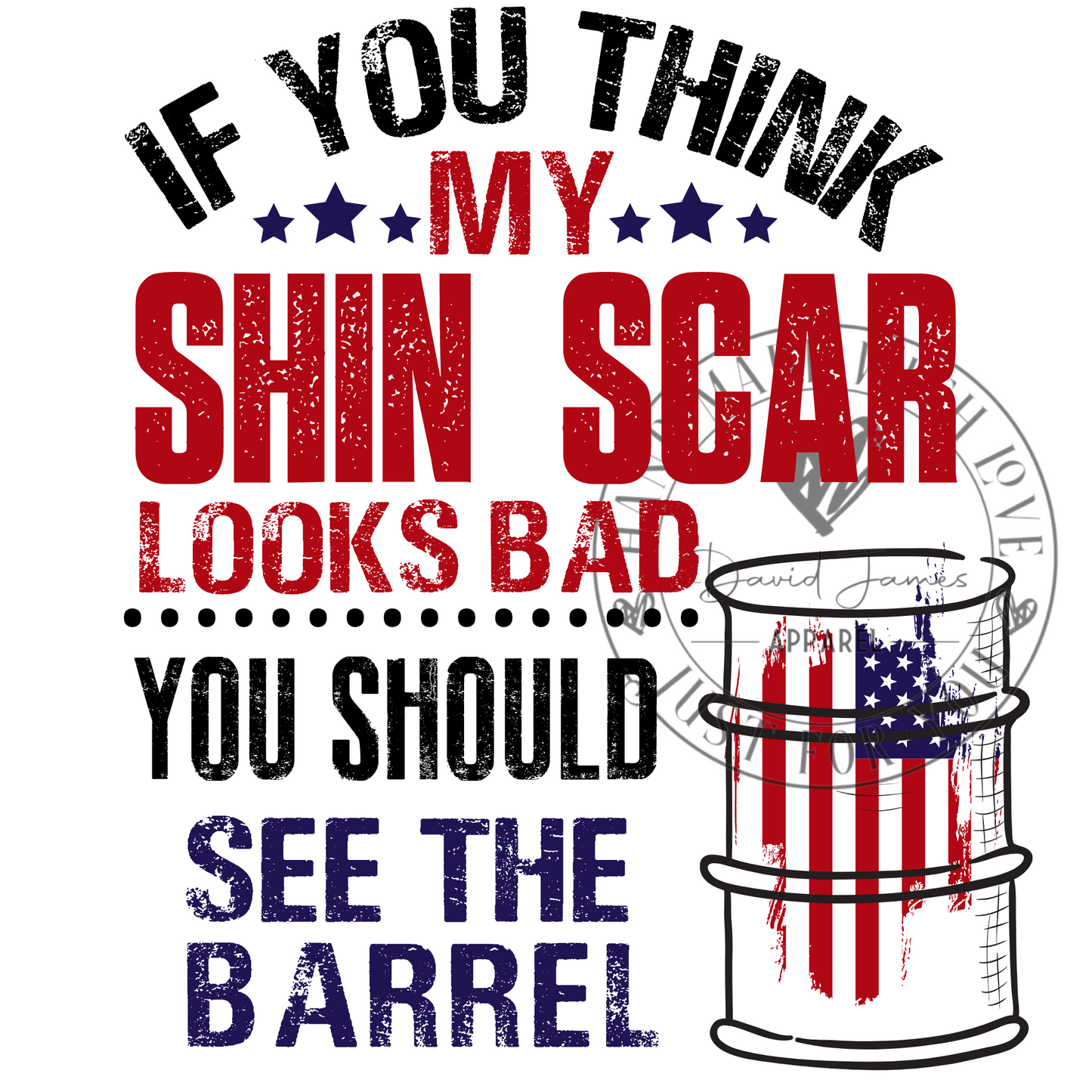 DIGITAL DOWNLOAD PNG If you think my shin scar looks bad you should see the barrel |Rodeo