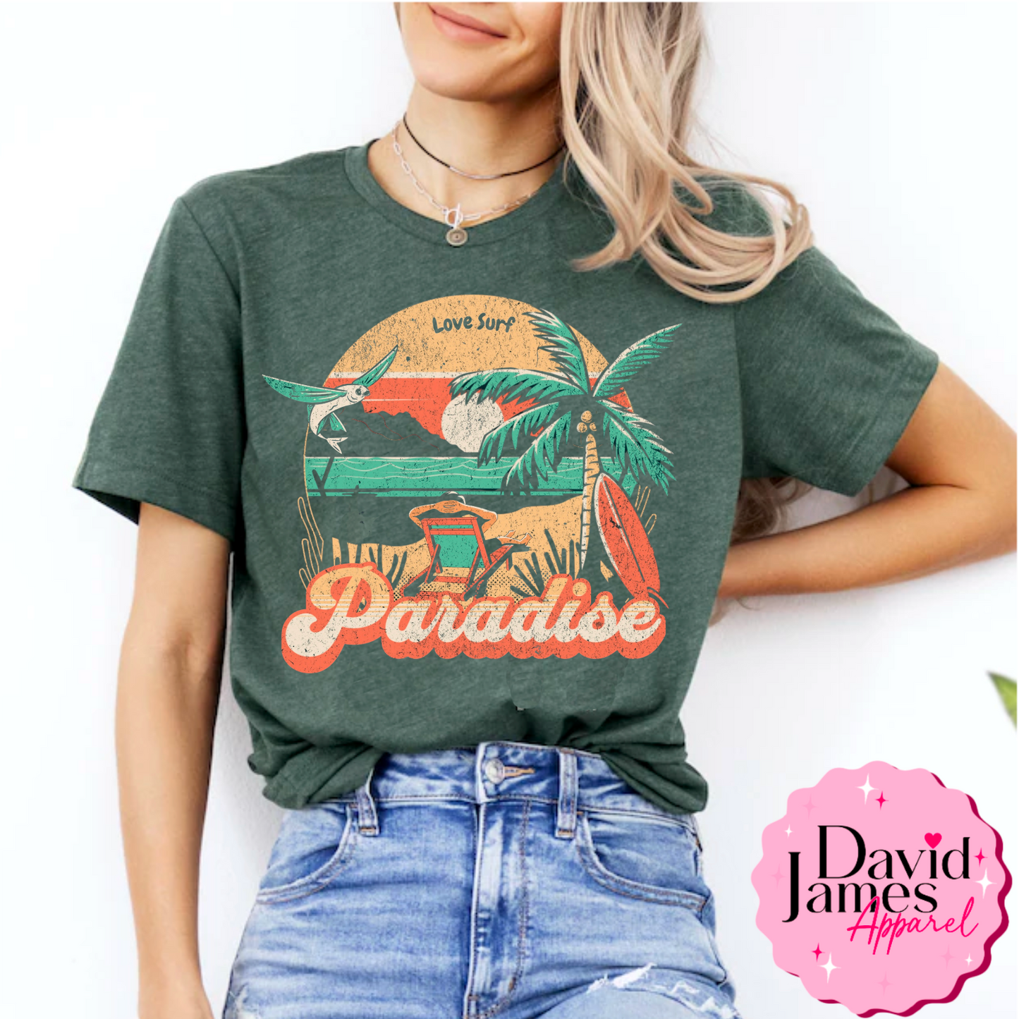 Distressed paradise dtf