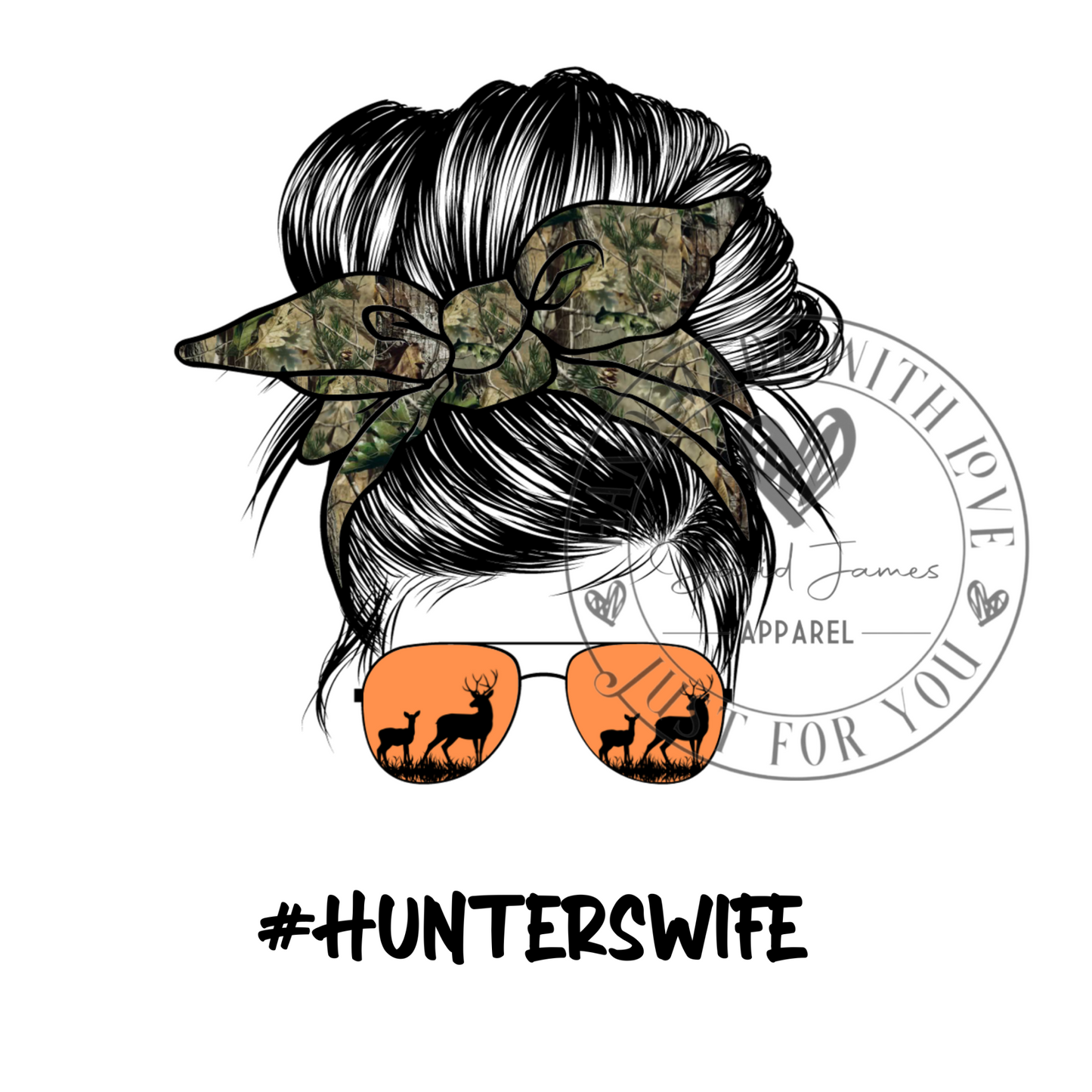 DIGITAL DOWNLOAD PNG| Messy bun #HUNTERSWIFE
