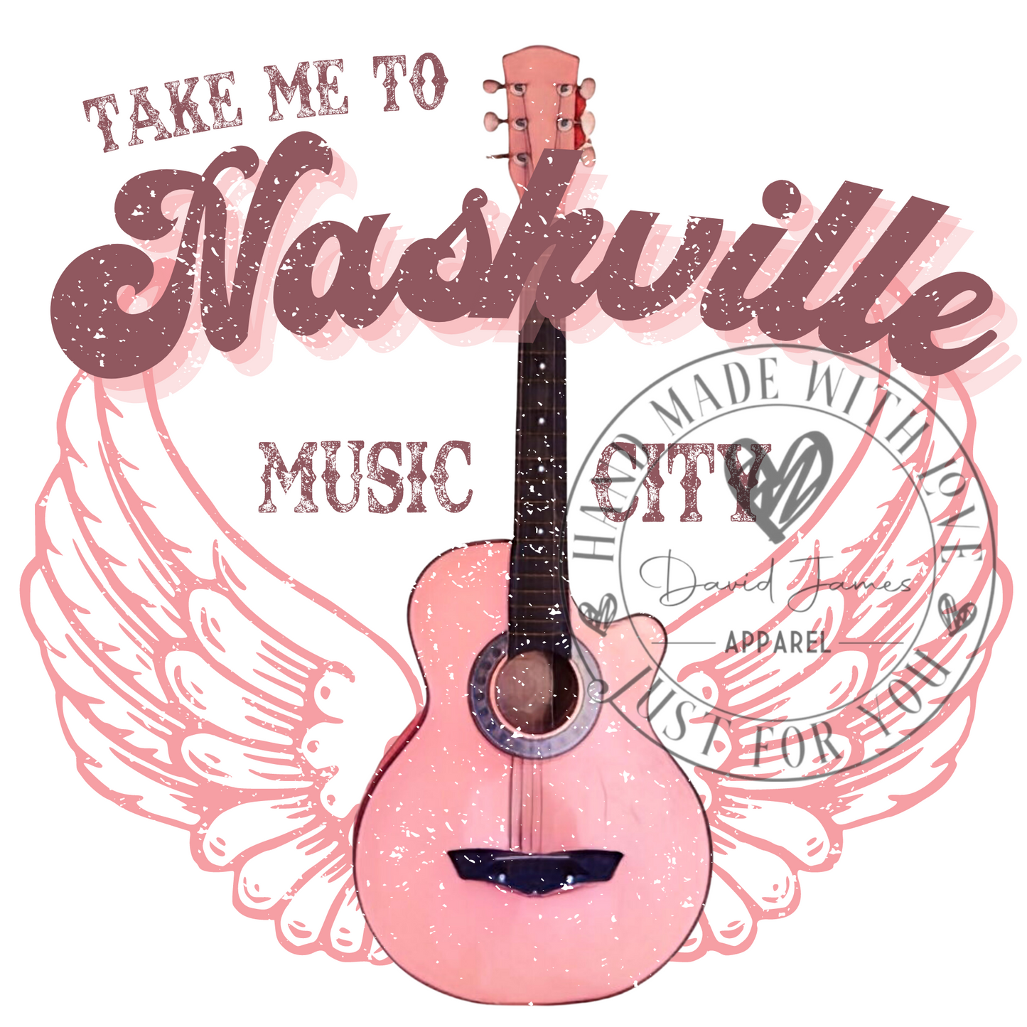 DIGITAL DOWNLOAD PNG Take me to Nashville Music city