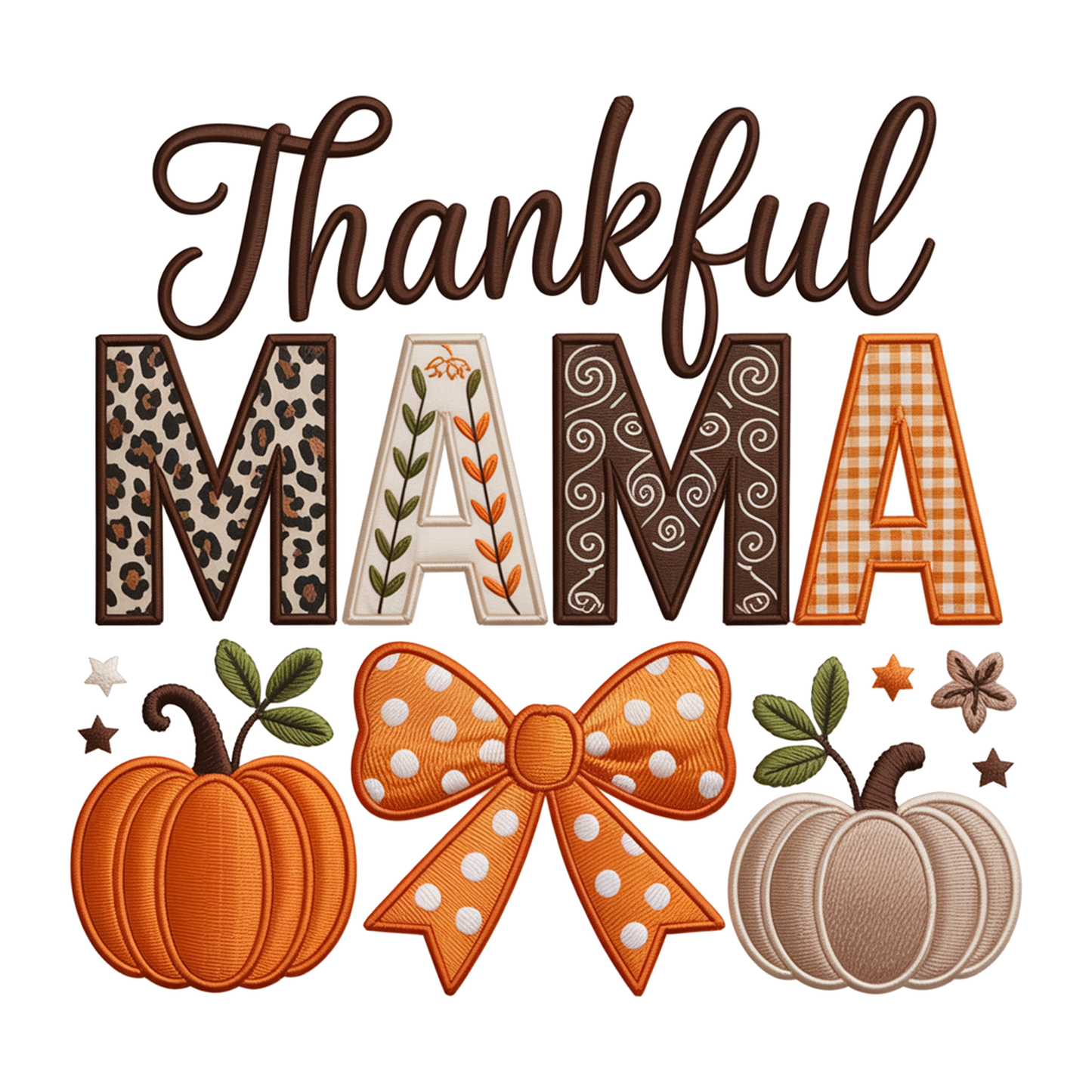 DIGITAL DOWNLOAD PNG |Thankful Mama |Faux Yarn| Fall| Thanksgiving