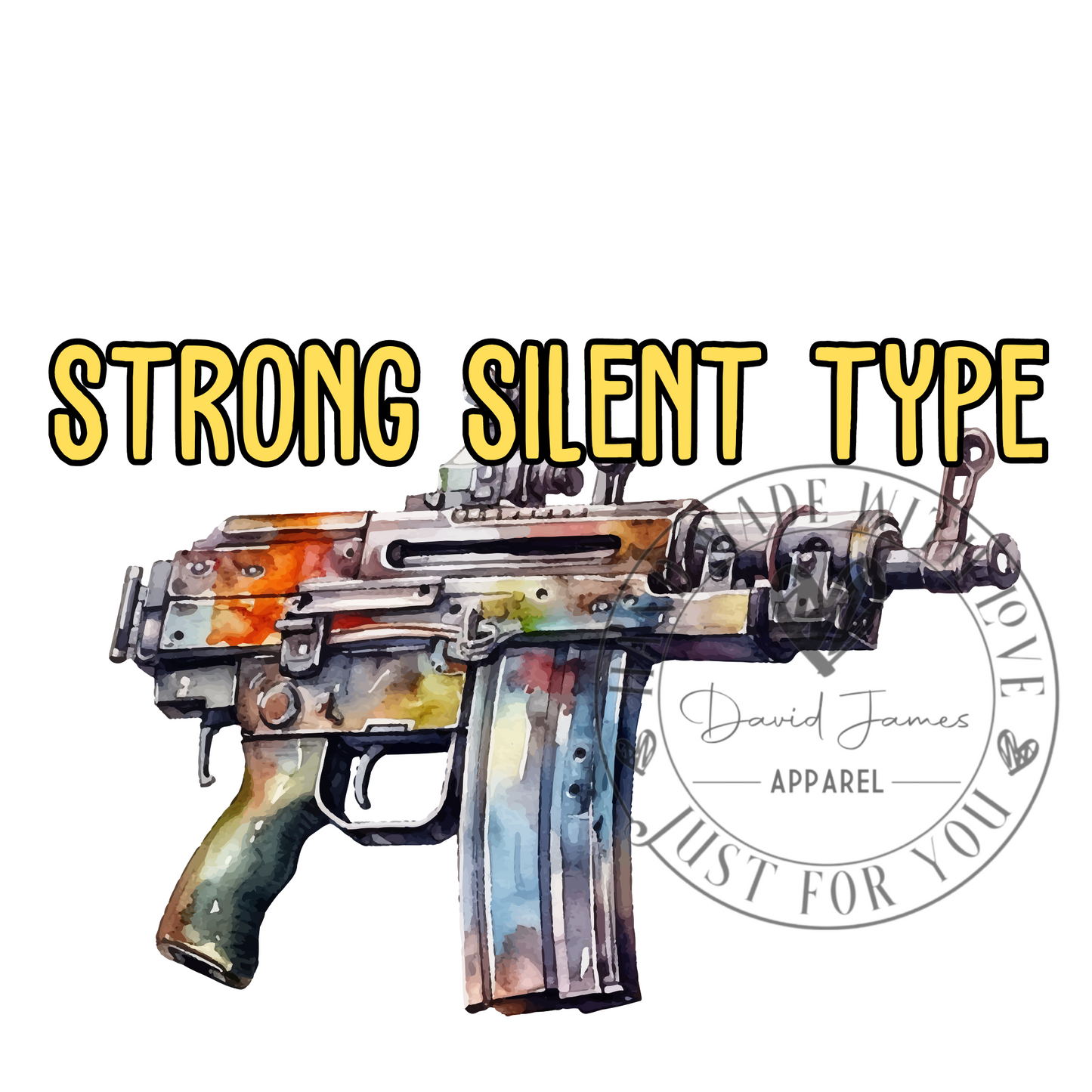 DIGITAL DOWNLOAD PNG | Strong Silent Type