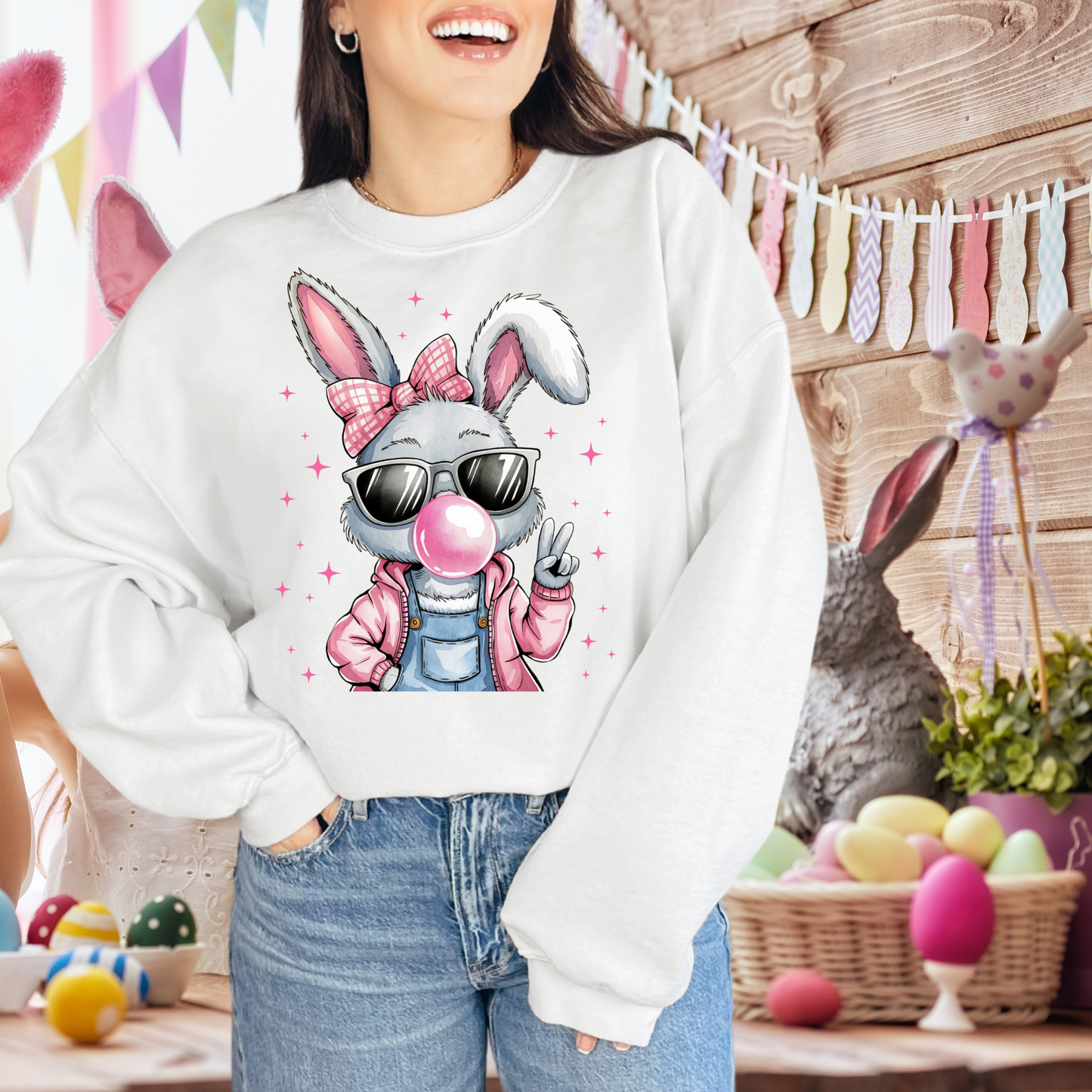 Bunny blowing gum| EASTER | Direct to film transfer