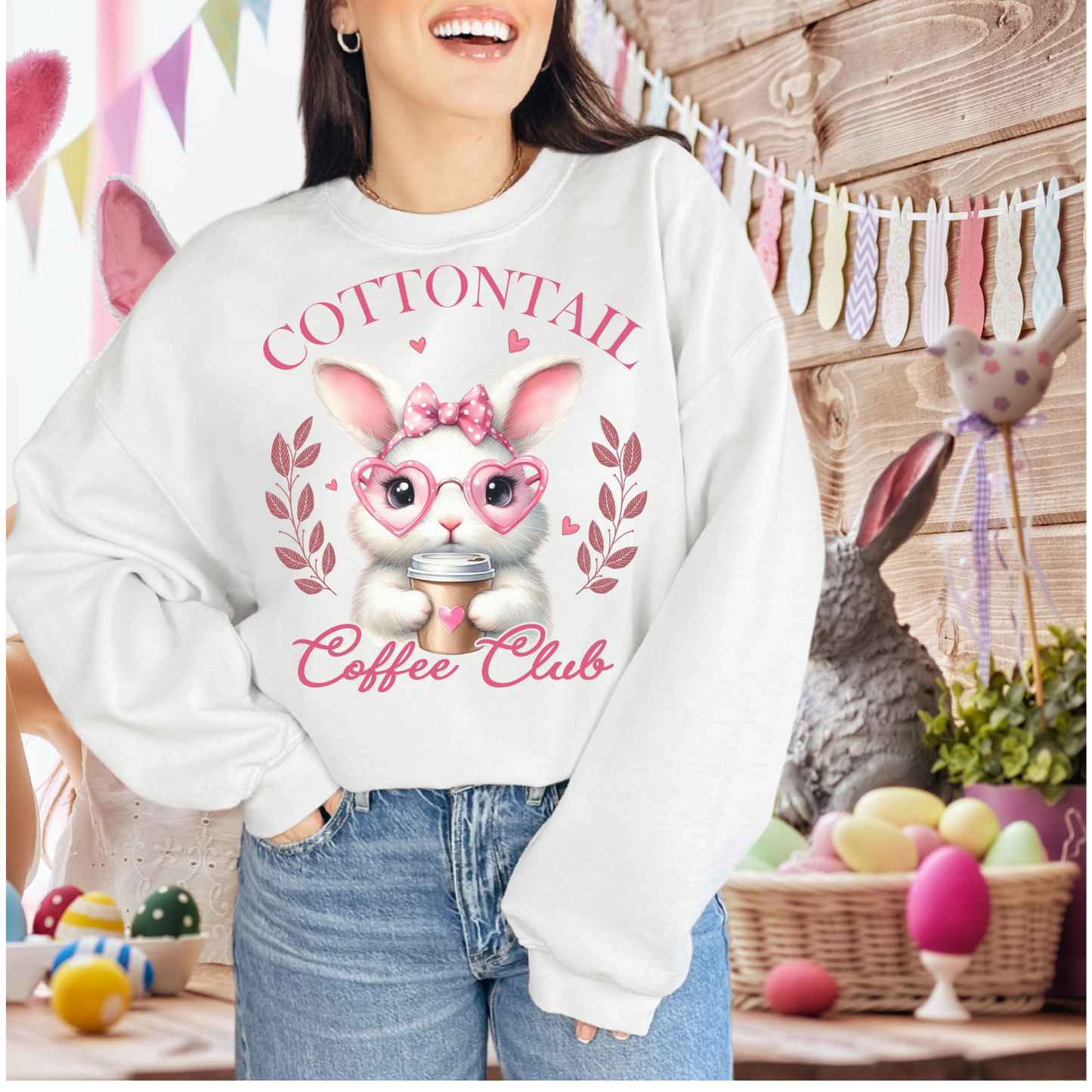 Cotton tail coffee club | Easter | Direct to film transfer