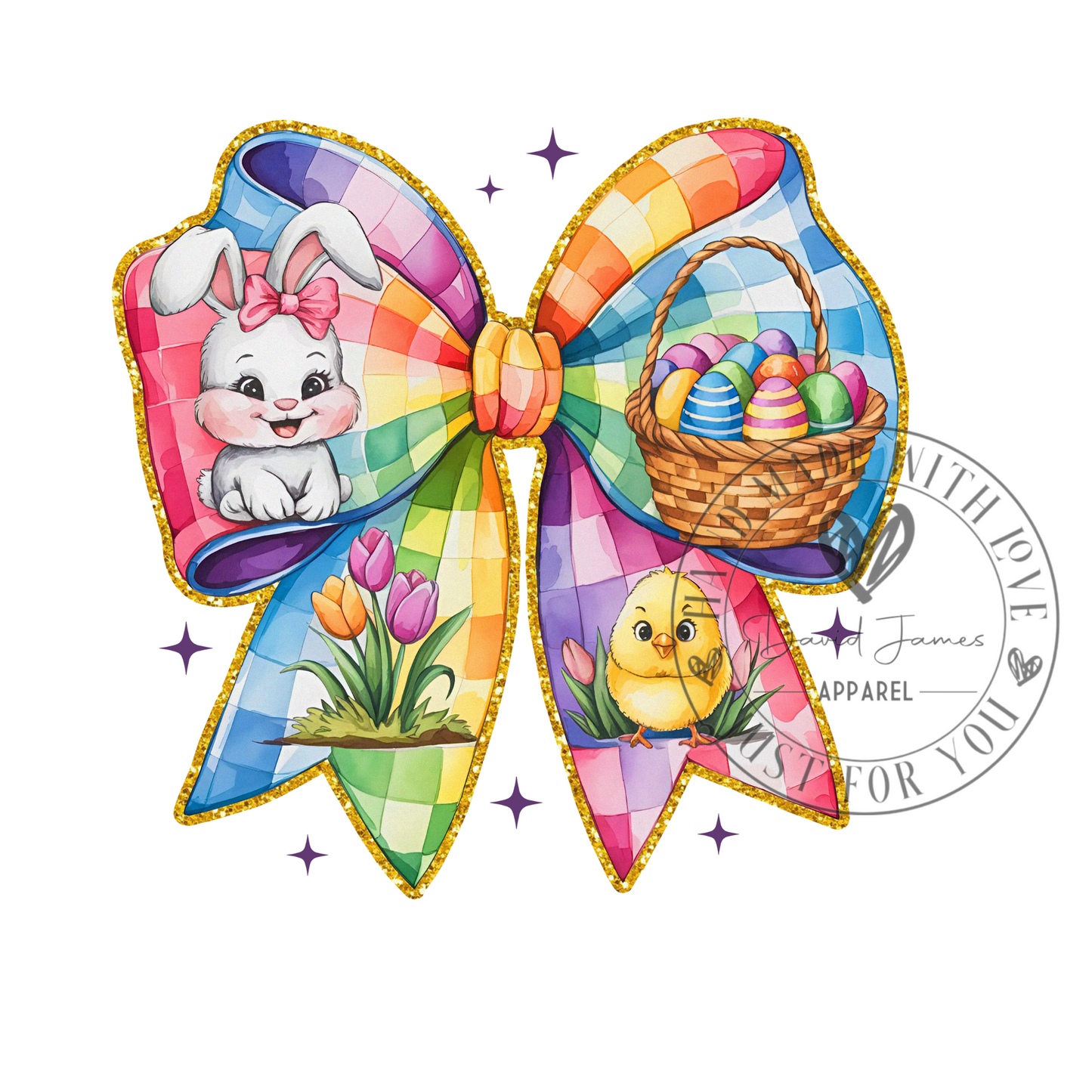 DIGITAL DOWNLOAD PNG | Coquette bow Easter inspired | Easter