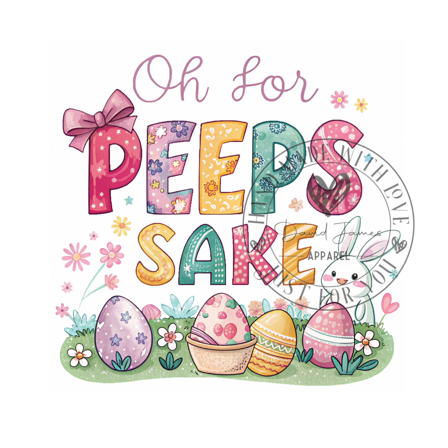 DIGITAL DOWNLOAD PNG | oh for peeps sake| Easter