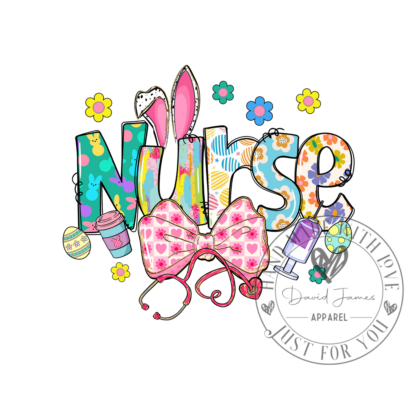 DIGITAL DOWNLOAD PNG |Nurse Easter inspired| Easter