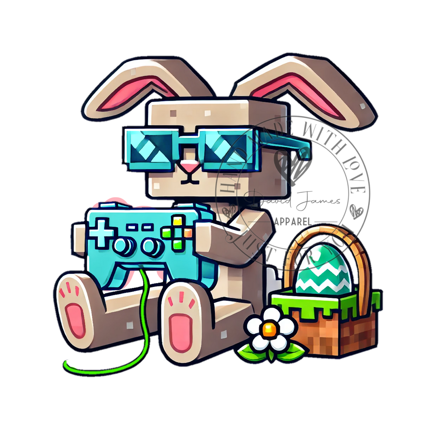 DIGITAL DOWNLOAD PNG | Easter Bunny | Gamer inspired