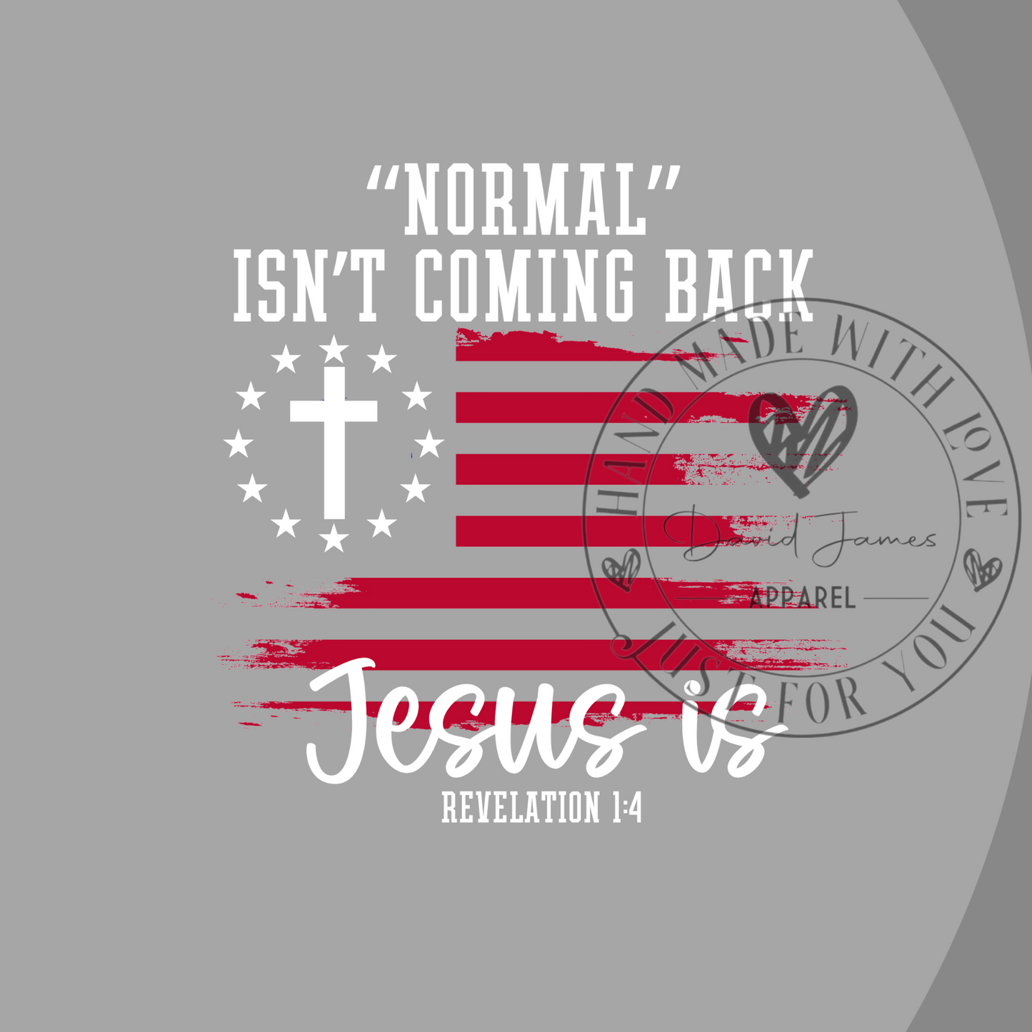 DIGITAL DOWNLOAD PNG | "Normal" Isn't coming back Jesus is