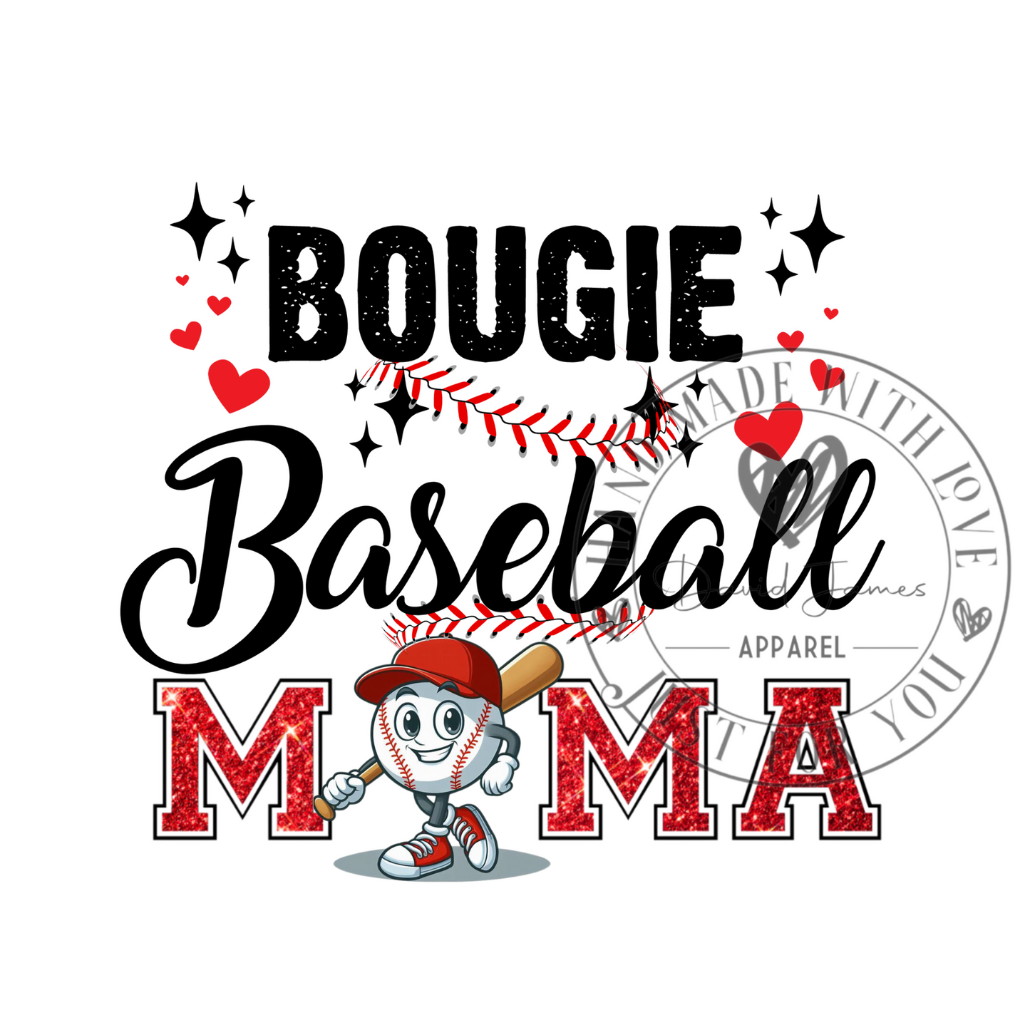 DIGITAL DOWNLOAD PNG | Bougie Baseball Mama