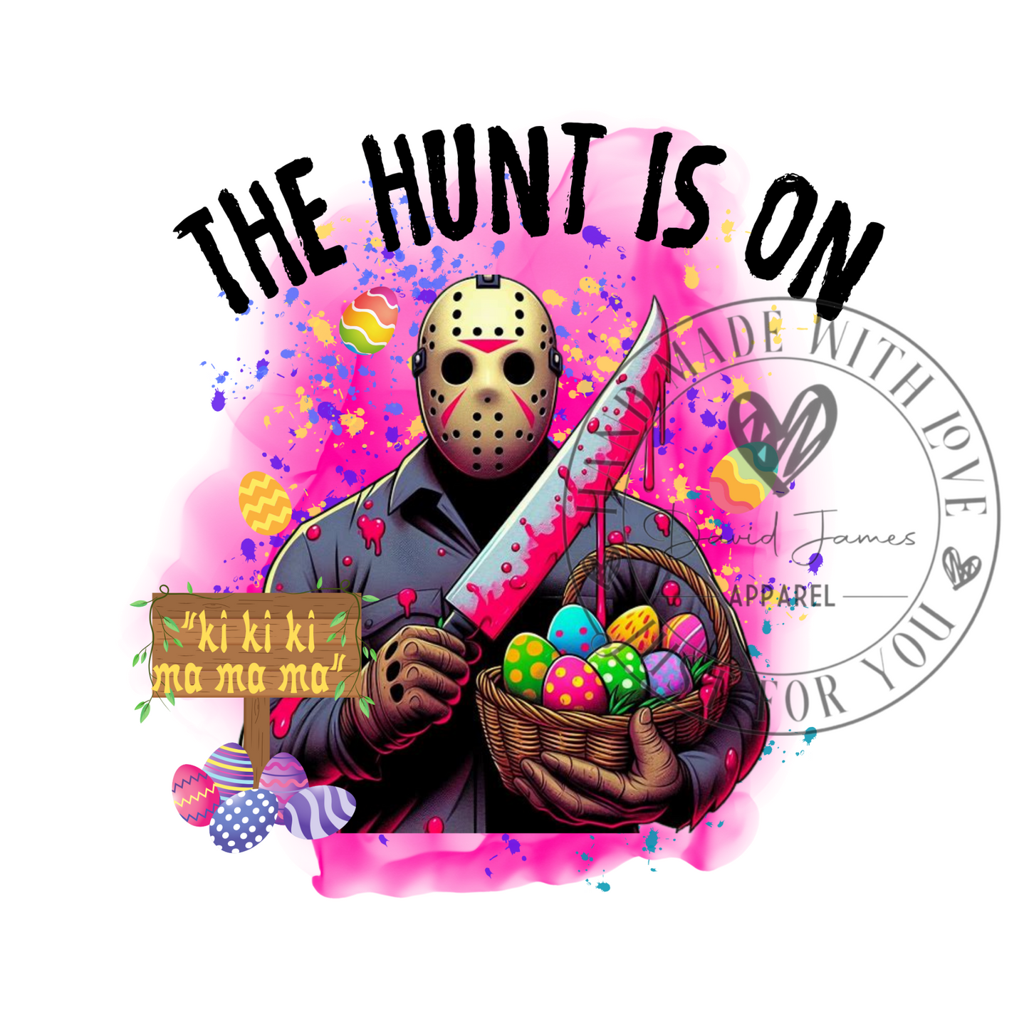 DIGITAL DOWNLOAD PNG | Jason Voorthees "The hunt is on" |EASTER | American Killers