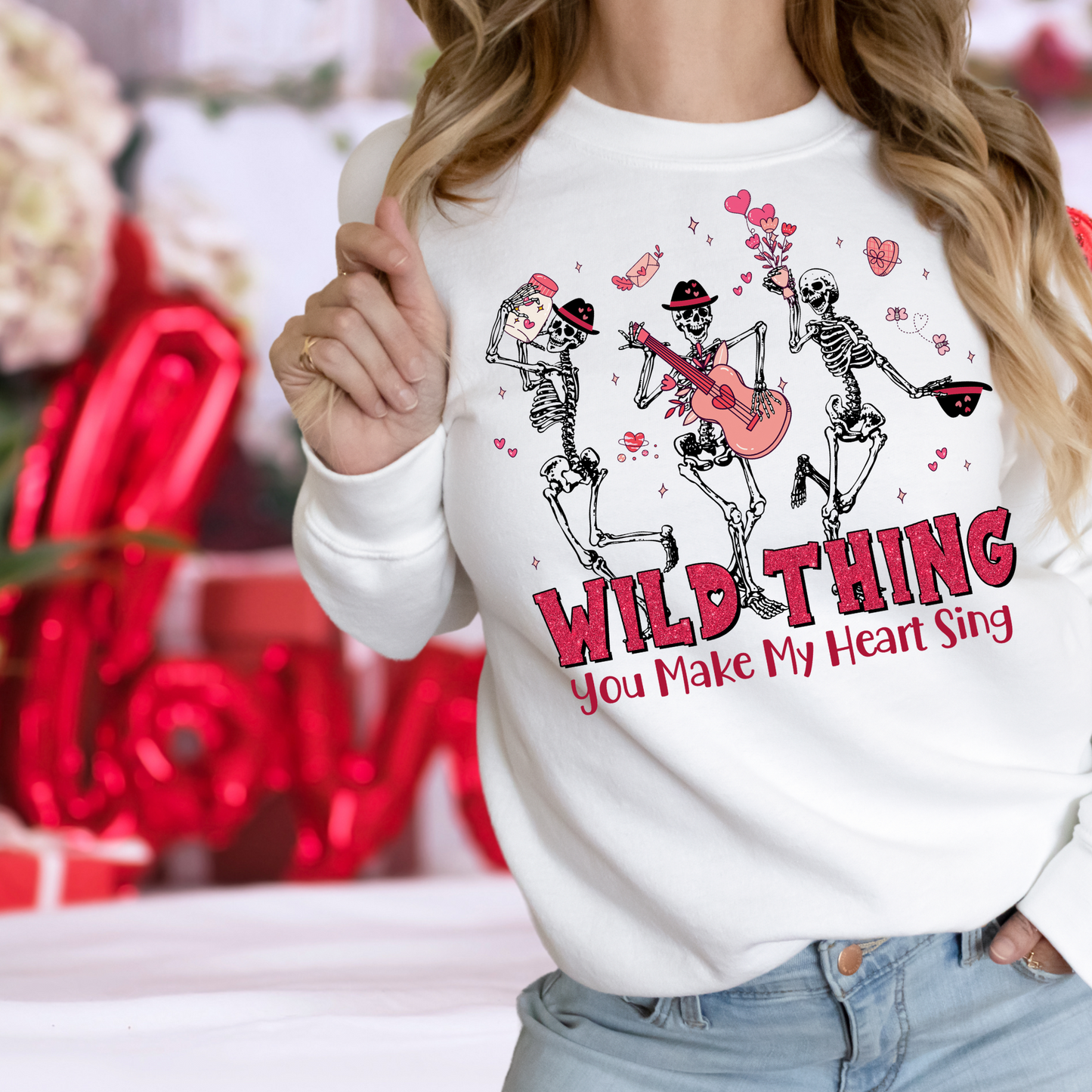 Wild thing you make my heart sing | Valentines Day | Anti-Valentines Day |Direct to film Transfer |DTF