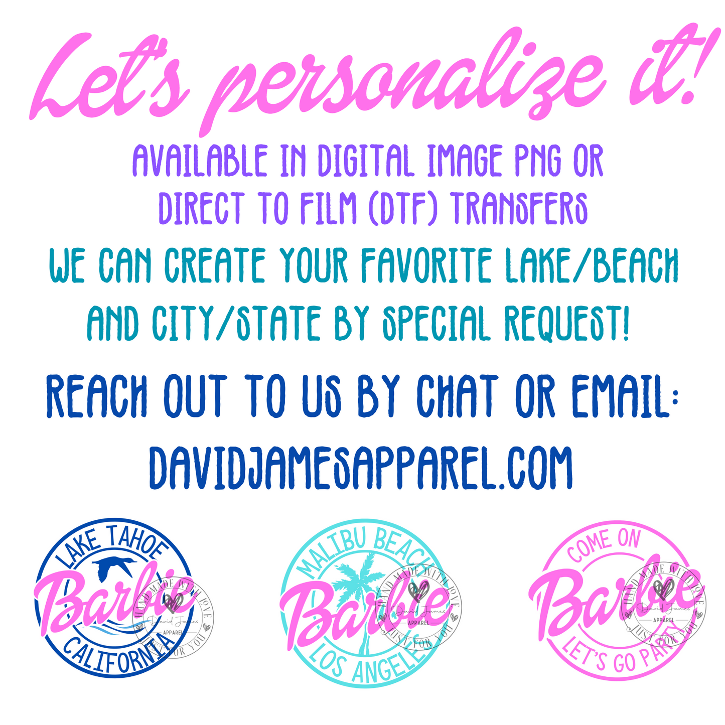 DIGITAL DOWNLOAD PNG | Come on Barbie Let's go Party!