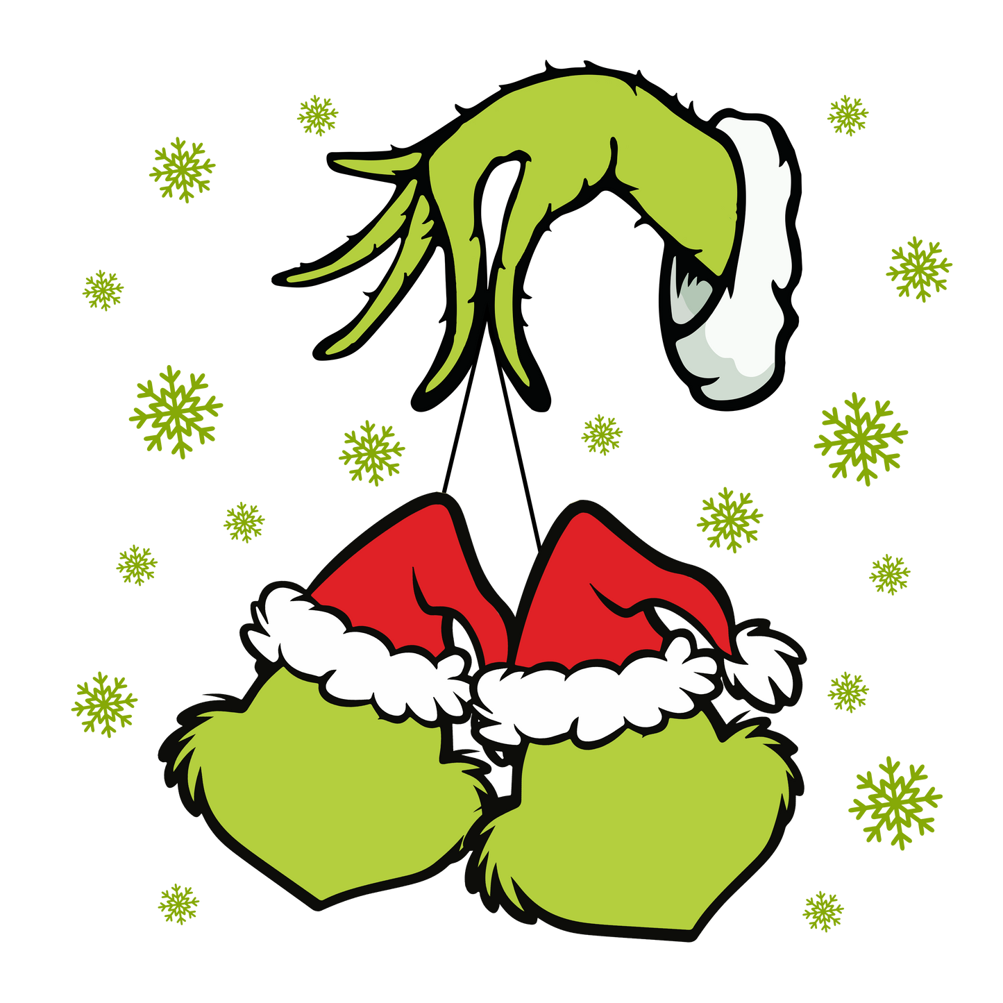 Bundle Image Family names on Grinch ornaments and MAMA  | Direct to film transfer