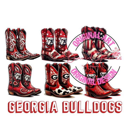 DIGITAL  DOWNLOAD PNG | College boots | Georgia