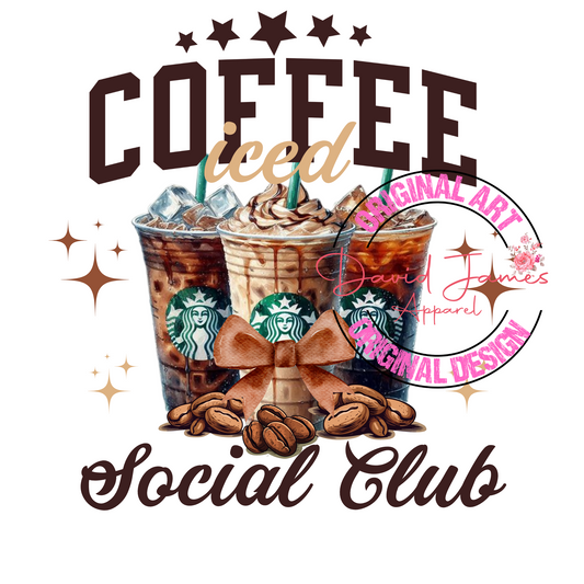 DIGITAL  DOWNLOAD PNG| Social Club | Coffee Iced