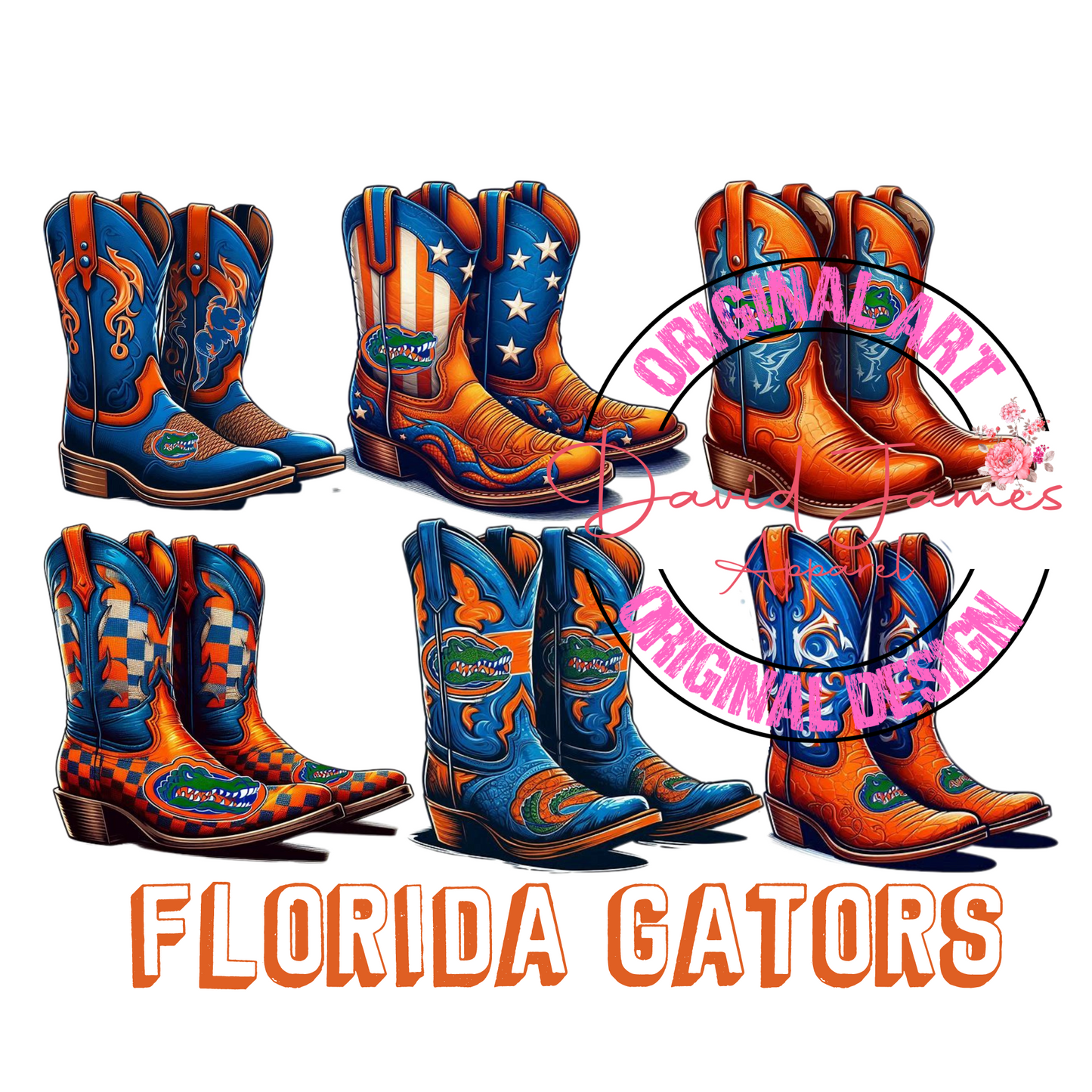 DIGITAL  DOWNLOAD PNG | College boots | Florida Gators