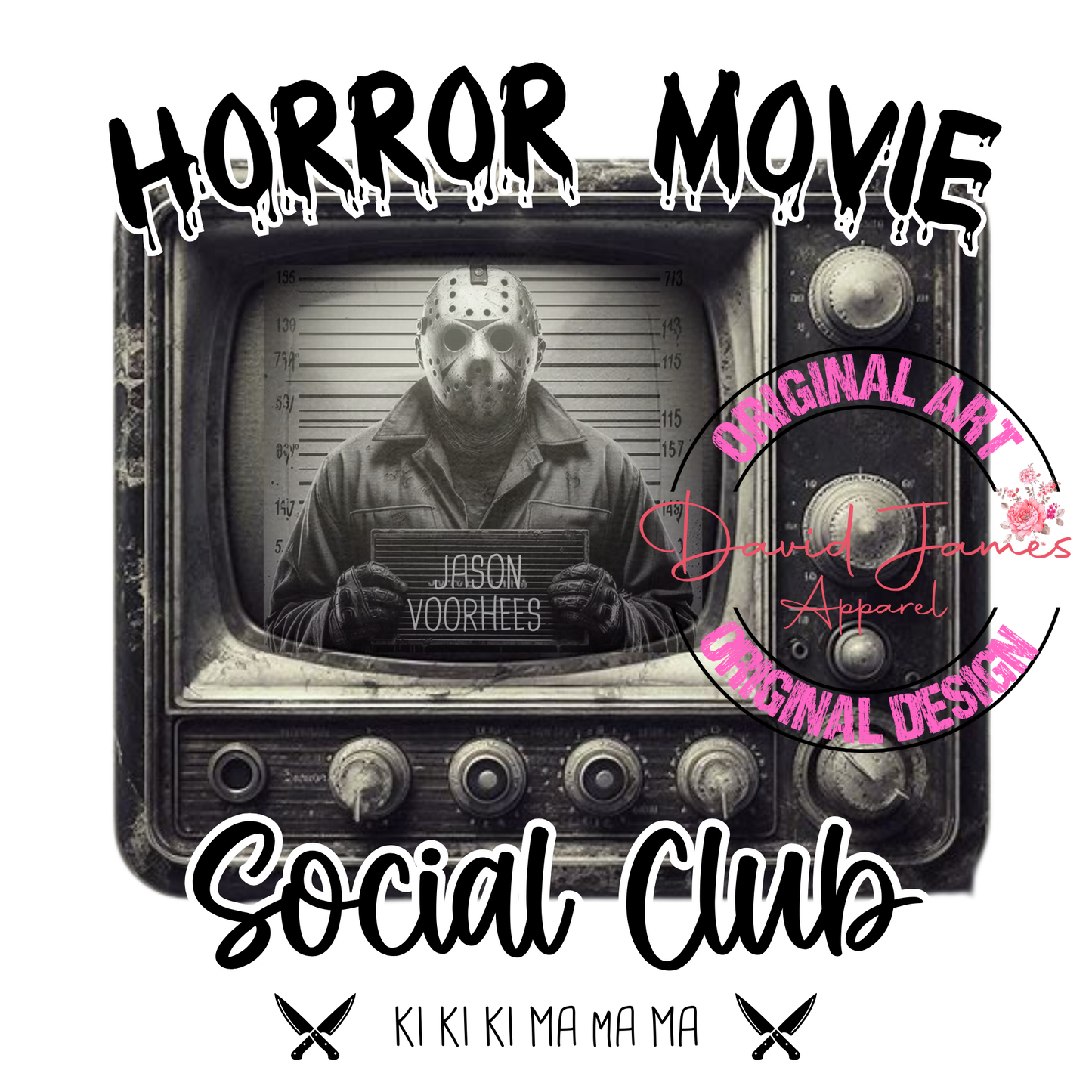 DIGITAL  DOWNLOAD PNG |Horror Movie Social ClubVintage TV | Jason Voorthees | American Killers