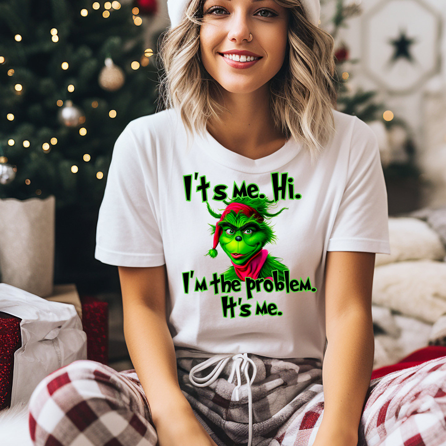 It's me. Hi. I'm the problem. It's me. |Grinch |Taylor Swift inspired |Direct to film Transfer |DTF