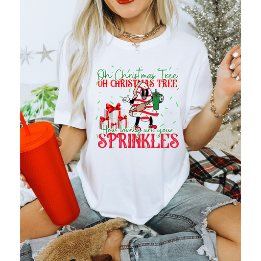 Christmas tree snack cake | oh Christmas Tree Oh Christmas Tree How lovely are your sprinkles |Dircet to film Transfer |DTF