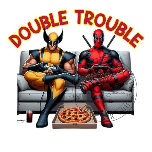 DIGITAL DOWNLOAD PNG |Deadpool and Wolverine | double trouble