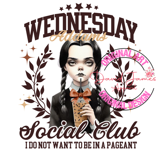 DIGITAL  DOWNLOAD PNG| Social Club | Wednesday Addams