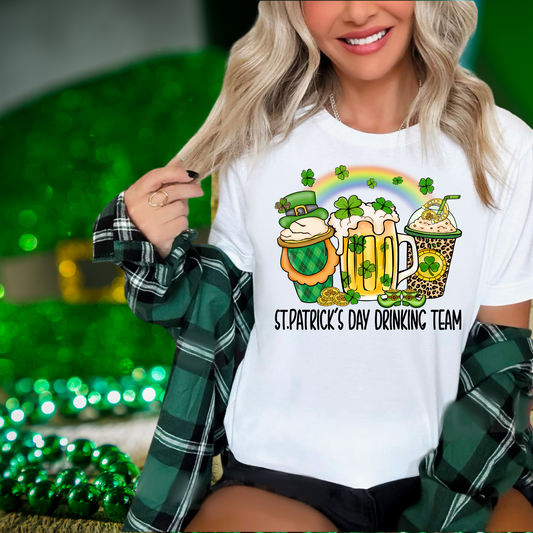 St. Patricks Day Drinking Team | St. Patricks Day themed | Direct to film transfer