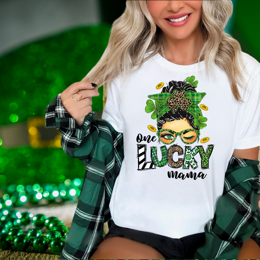One lucky Mama| St. Patricks Day themed | Direct to film transfer