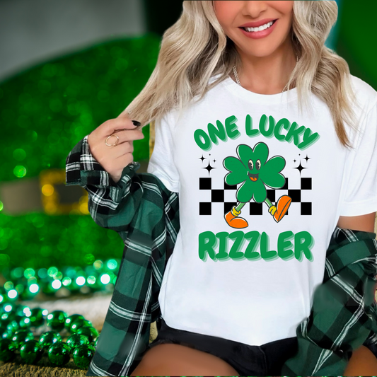 One lucky Rizzler| St. Patricks Day themed | Direct to film transfer