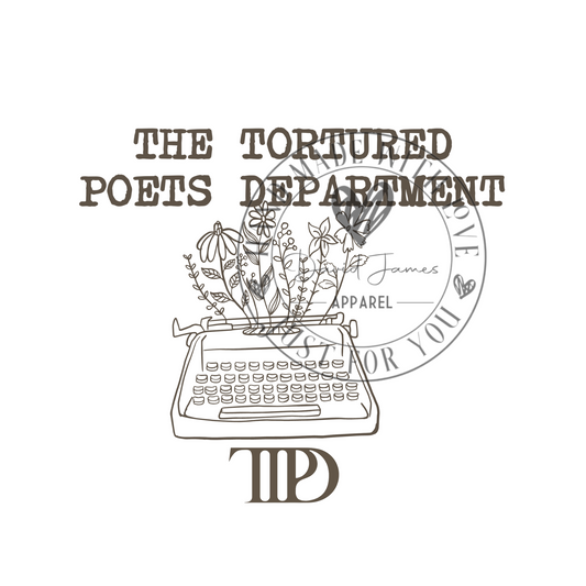 DIGITAL DOWNLOAD PNG | TTPD | Typewriter with flowers