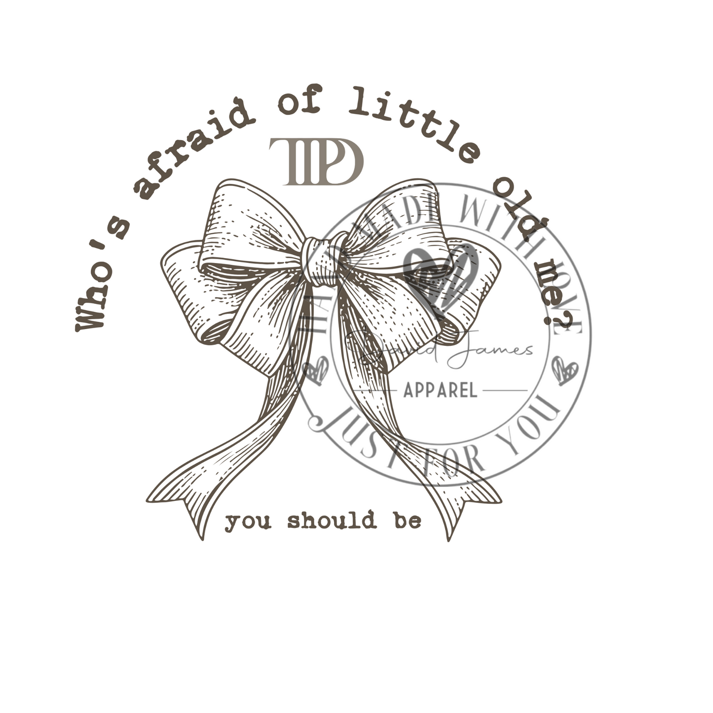 DIGITAL DOWNLOAD PNG | TTPD | Who's afraid of little old me? you should be | Bow