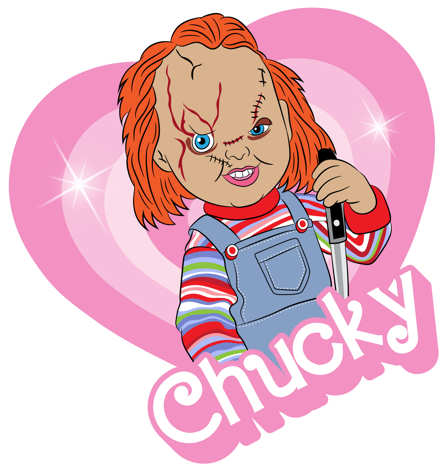 DIGITAL DOWNLOAD PNG | Chucky BARBIE heart