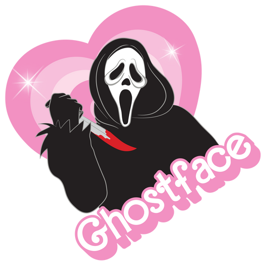 DIGITAL DOWNLOAD PNG |GhostFace BARBIE heart