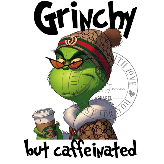 DIGITAL DOWNLOAD PNG| Grinch but caffeinated Boujee grinch