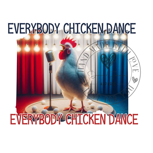 DIGITAL DOWNLOAD PNG | Chicken Dance | White chicken