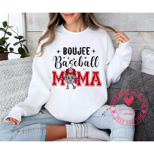 Faux sequin boujee baseball mama | Direct to film Transfer | DTF