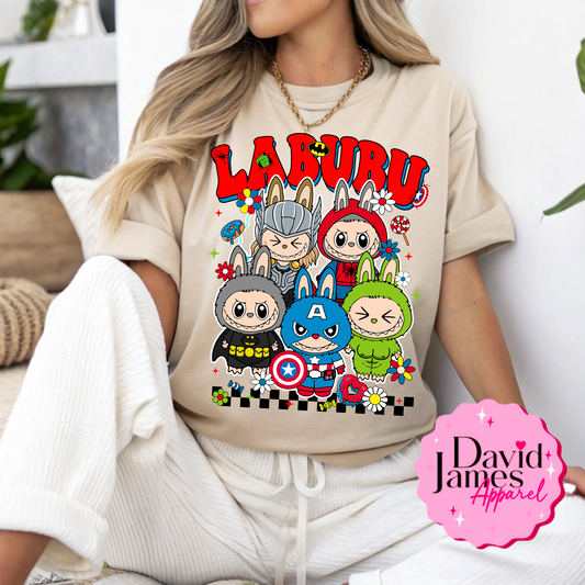Super hero group Labubu dtf