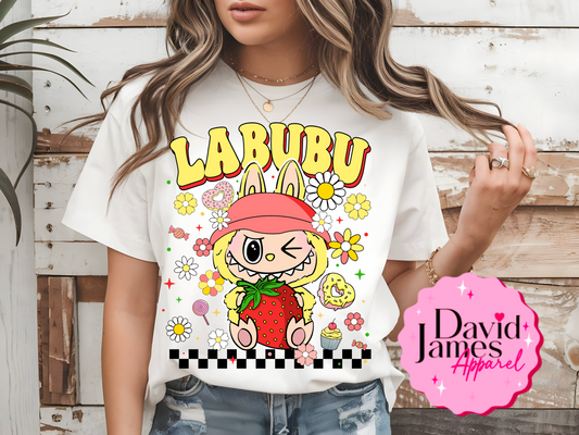 Strawberry Labubu dtf