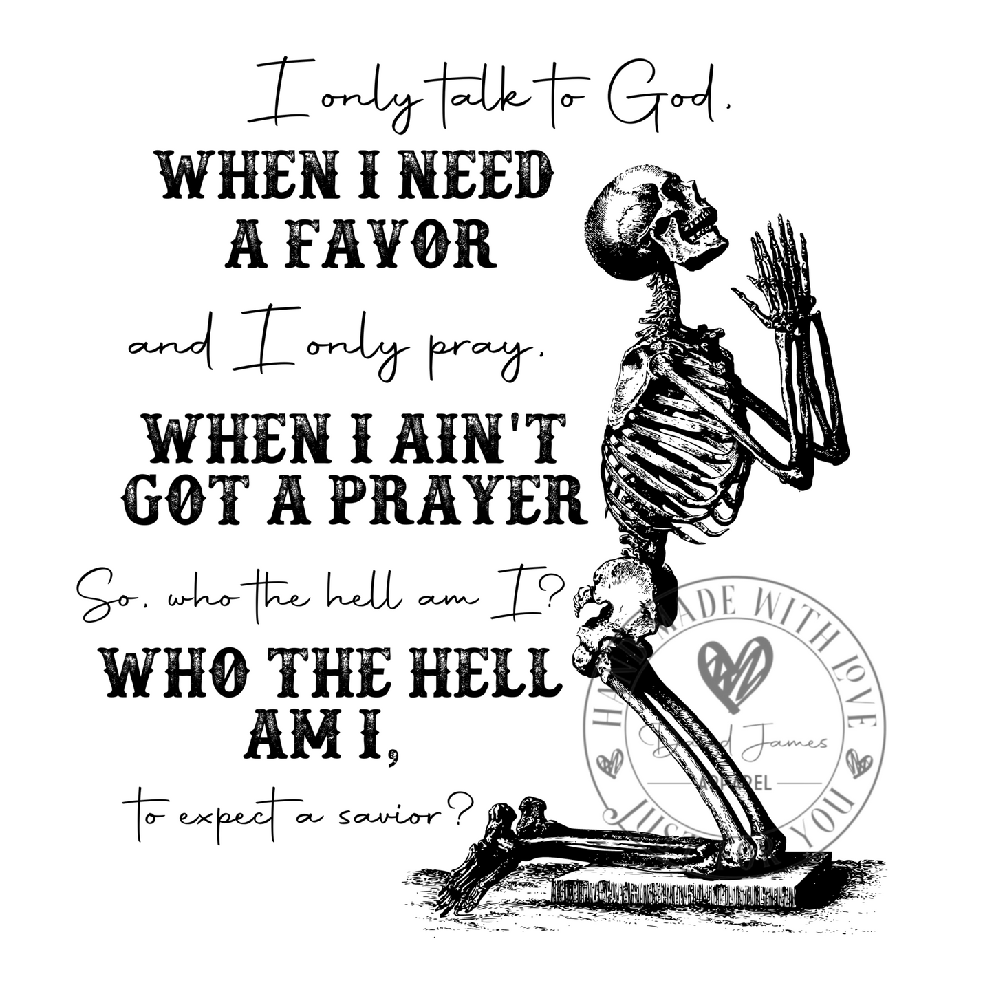 DIGITAL DOWNLOAD PNG |I only talk to GOD