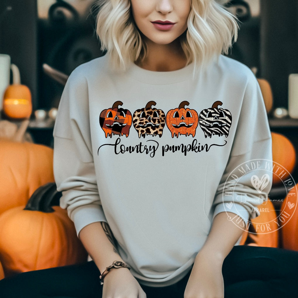 Country Pumpkin | Direct to film transfer |DTF