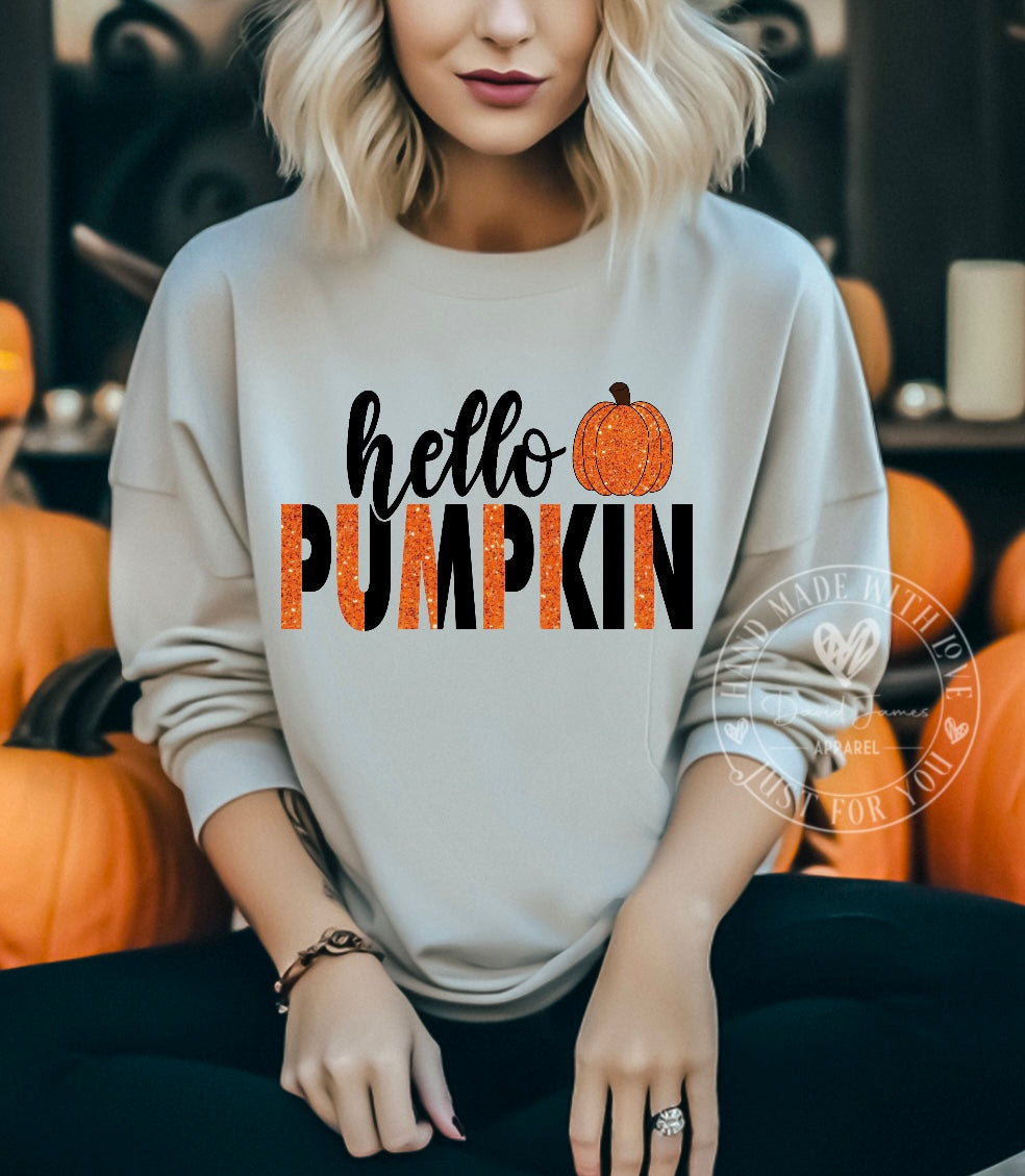 Hello Pumpkin | Direct To Film Transfer |DTF