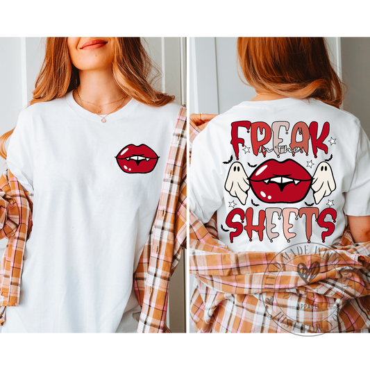 Freak in the sheets | with POCKET bundle |Direct to film Transfer |DTF